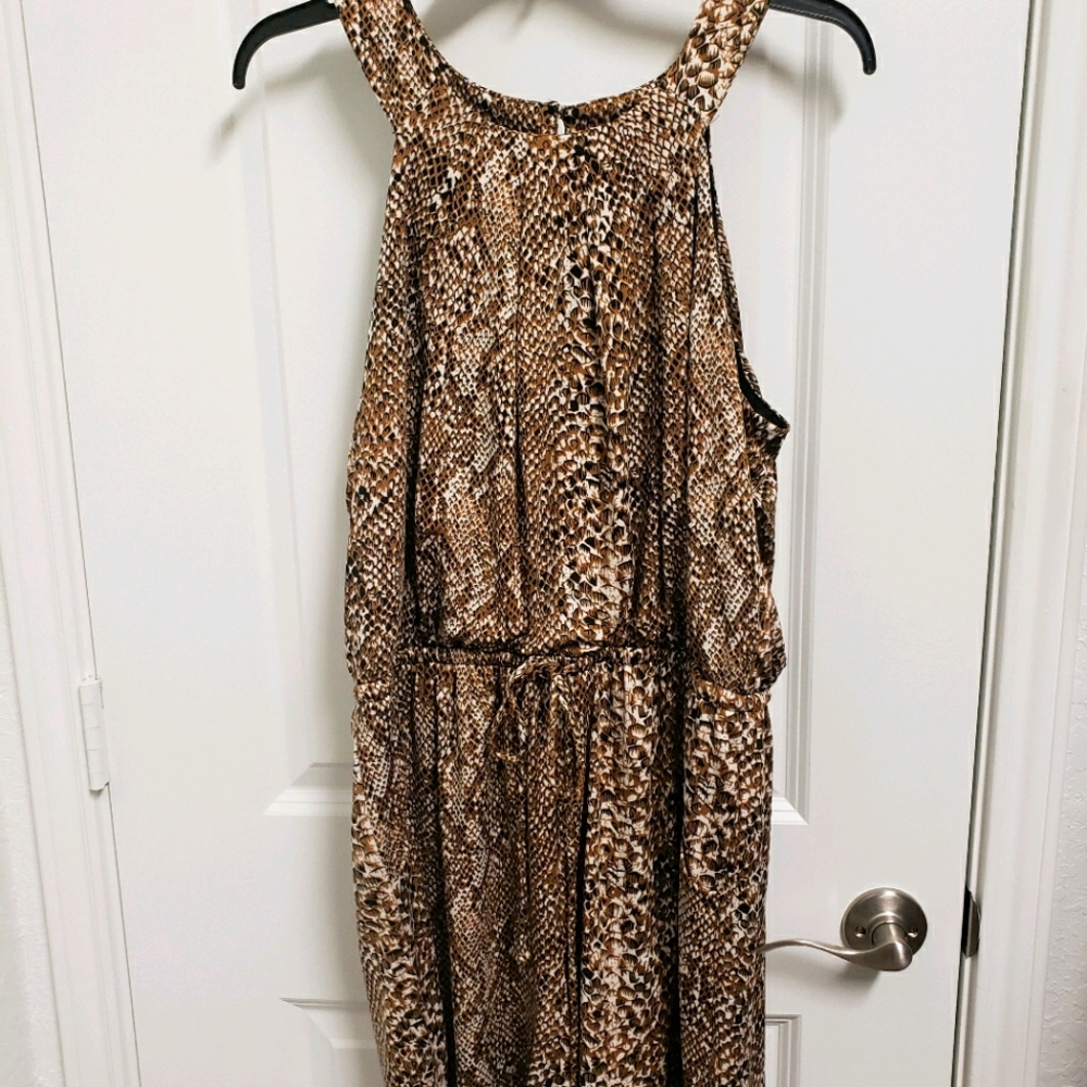 Snakeskin Print Romper
